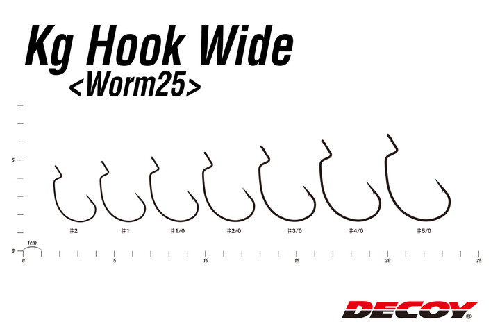 Крючок Decoy KG Wide Worm 25 №3/0 - Фото 2 Крючок Decoy KG Wide Worm 25 №3/0 - изображение 2