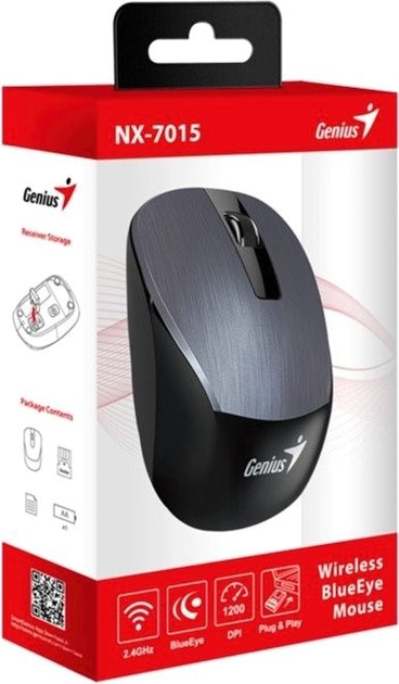 Миша Genius NX-7015 Wireless Black/Grey (31030019400) - зображення 4