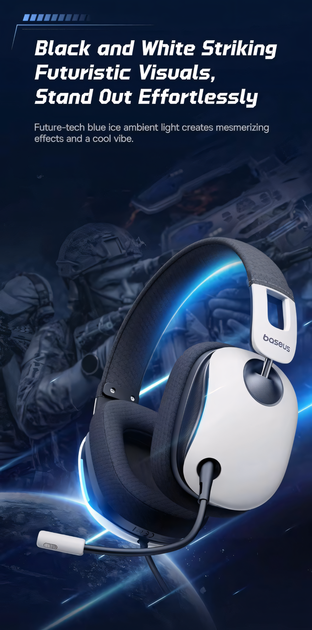 Навушники Baseus GoPlay 1+Max з USB-A портом для Windows / Mac OS / PS4 / PS5 - зображення 5