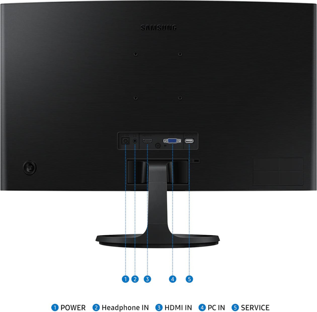 Монітор 24" Samsung LS24D360GAUXEN - зображення 5