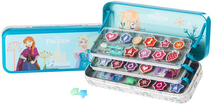 Zestaw kosmetyków dekoracyjnych Lip Smacker Disney Frozen Makeup Case Triple Layer Beauty Tin dla dzieci (4038033106846) - obraz 1