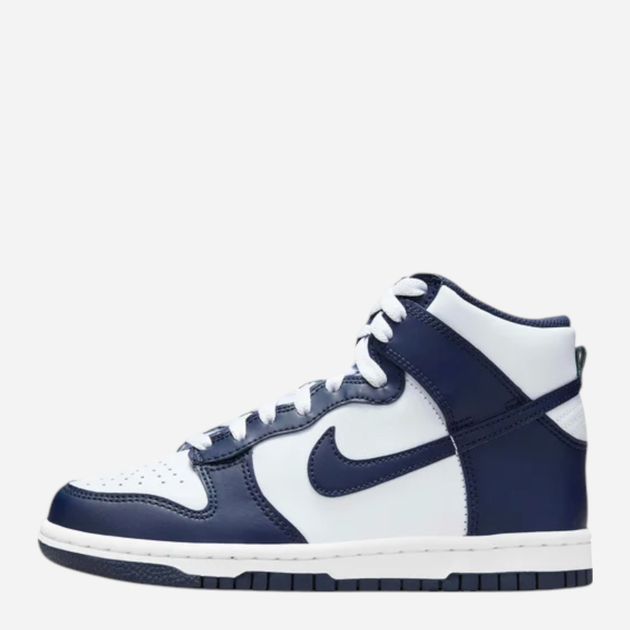 Sneakersy młodzieżowe chłopięce za kostkę Nike Dunk High DB2179-008 38.5 (6Y US) Białe (196975921249) - obraz 1