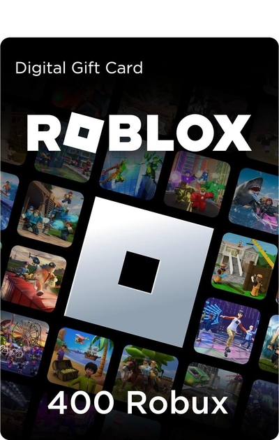 Карта пополнения Roblox Gift Card 400 Robux | Роблокс 400 Робукс (цифровой код активации) - изображение 1
