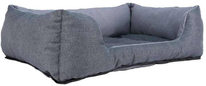 Лежак для кішок і собак FX home Diplomat M 60х40х18 см Сірий (2820000013422) - зображення 4