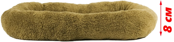 Лежак для кішок і собак FX home Комфорт 56х46х8 см Сіро-оливковий (2820000013637) - зображення 4