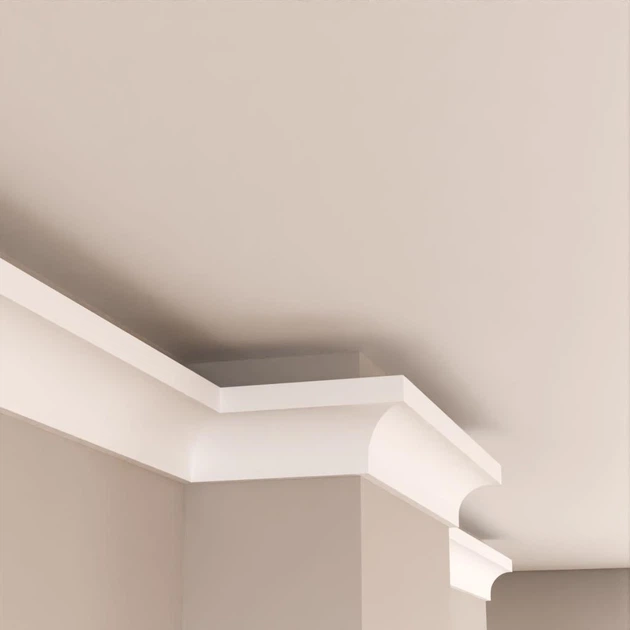 Карниз потолочный 100x70x1150 мм Tesori KD 412 для LED освещения - изображение 4