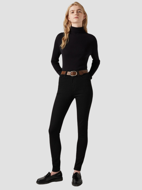 Jeansy skinny damskie Levi's 720 Hirise Super Skinny 52797-0000 32-32 Czarne (5400537910387) - obraz 3
