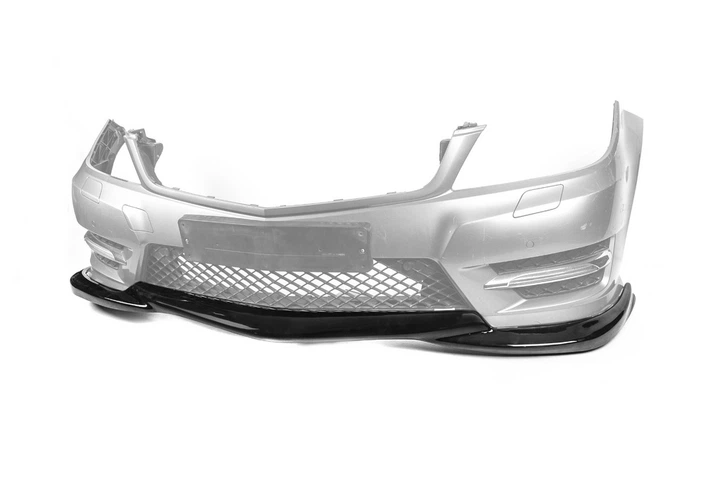 Передняя Губа Бампера DPT V2 (2011-2015, Черный Глянец) для Mercedes C-class W204 - изображение 6