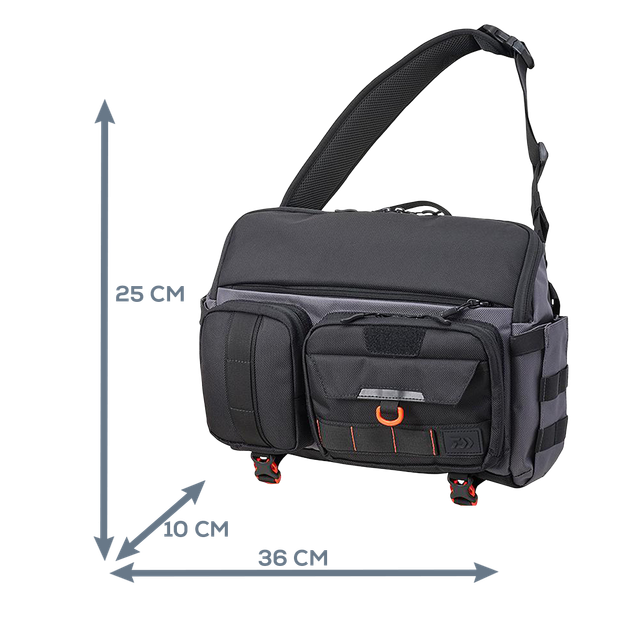 Сумка Daiwa HG Messenger Bag (C) Gray Orange - Фото 9 Сумка Daiwa HG Messenger Bag (C) Gray Orange - изображение 9