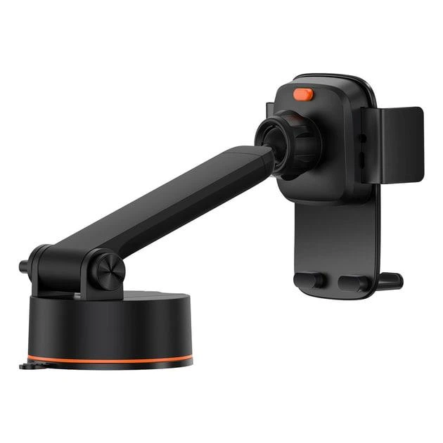 Автомобильный держатель для телефона Baseus Easy Control Clamp Car Mount Holder Pro Suction Cup Version на панель/торпедо/лобовое стекло (SUYK020001) Black - изображение 7