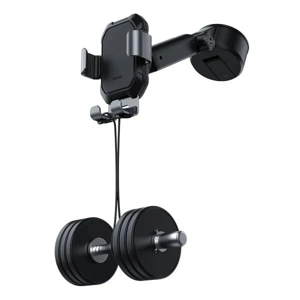 Автомобильный держатель для телефона Baseus Simplism Gravity Car Mount Holder With Suction Base на торпедо (SUYL-TK01) Black - изображение 6