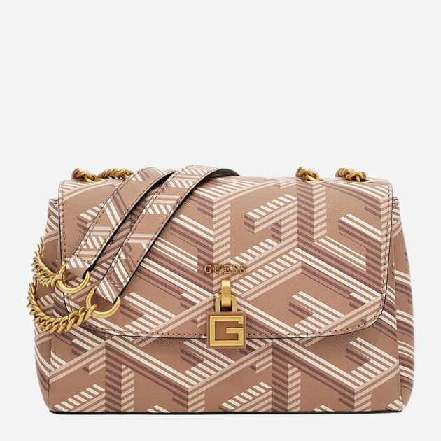 Torebka crossbody damska Guess Montreal HWSA8756210-TPG Brązowa (800070325063) - obraz 1