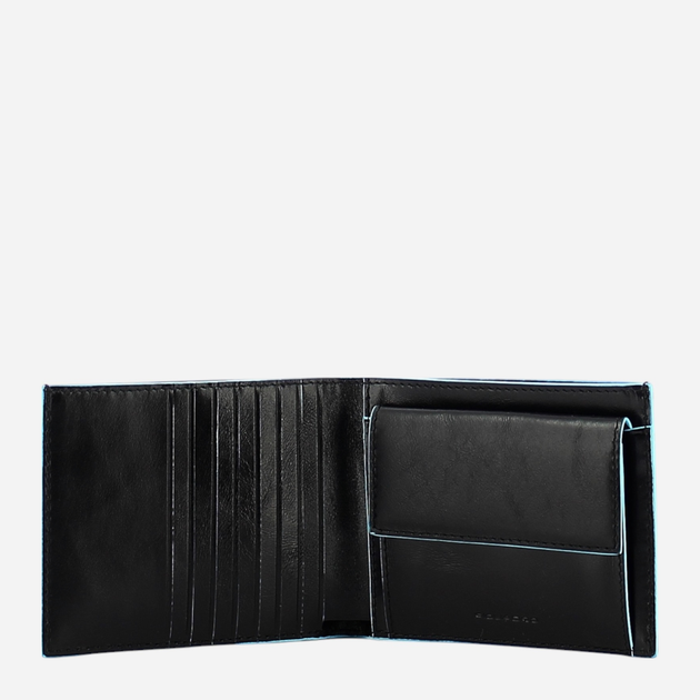 Портмоне чоловіче шкіряне Piquadro PU1239B2R/N Чорне (800070024619) - зображення 3