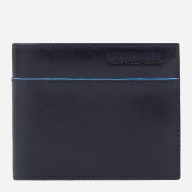 Портмоне чоловіче шкіряне Piquadro PU4188B2VR/BLU Синє (800070304207) - зображення 1
