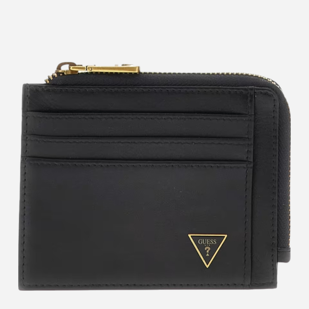 Картхолдер чоловічий Guess Scala SMSCLELEA75-BLA Чорний (800070316678) - зображення 1