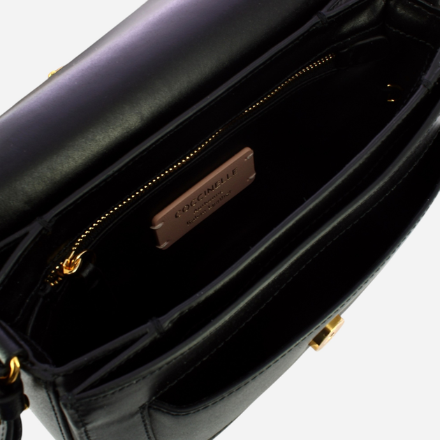 Torebka crossbody damska skórzana Coccinelle C-Me Calf E1SSK150101-001 Czarna (800070338295) - obraz 4