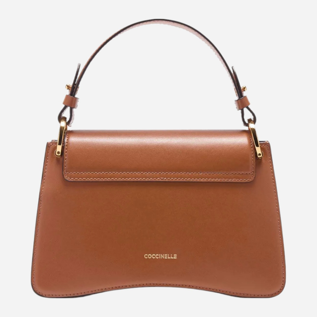 Сумка жіноча з натуральної шкіри маленька Coccinelle C-Me Calf E1SSK180201-W12 Коричнева (800070338299) - зображення 3