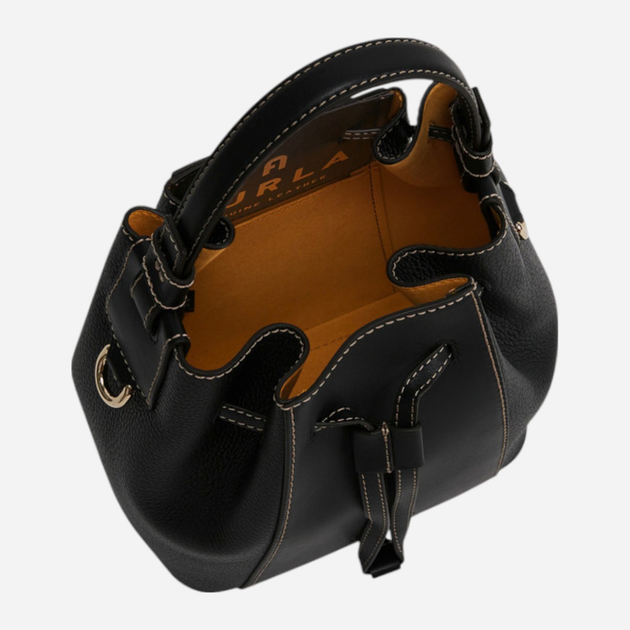 Torebka crossbody damska skórzana Furla Miastella Mini WB00353BX0053O60001007 Czarna (800070263325) - obraz 5