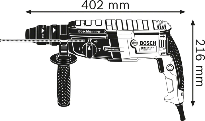 Перфоратор Bosch Professional GBH 2-28 F (0611267600) - зображення 4