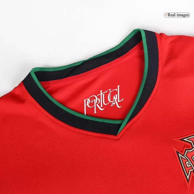 Дитяча футбольна форма Nike Ronaldo (Роналдо) збірна Португалії 2025, розмір 26 (зріст 140–150 см), червоно-зелена - изображение 8