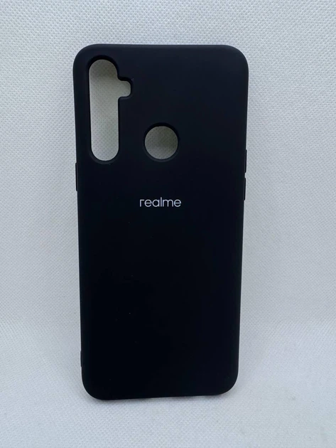 Чохол Silicone Cover Full для Realme 5 / 6i / C3 Чорний - Фото 1 Чохол Silicone Cover Full для Realme 5 / 6i / C3 Чорний - зображення 1