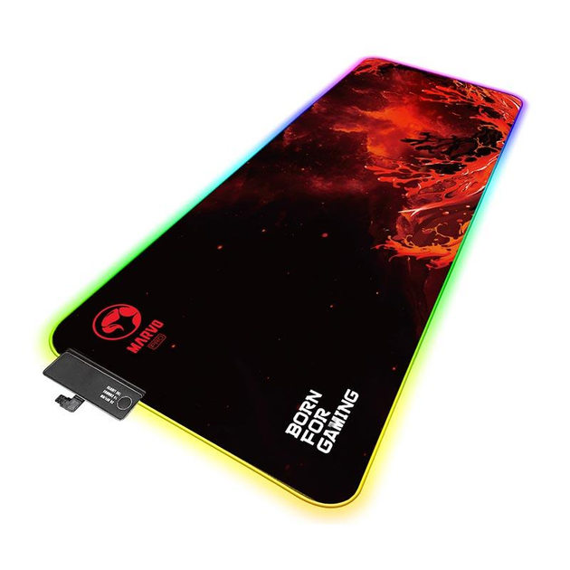 Коврик для мыши Marvo с LED RGB подсветкой 800х305 игровая поверхность ...