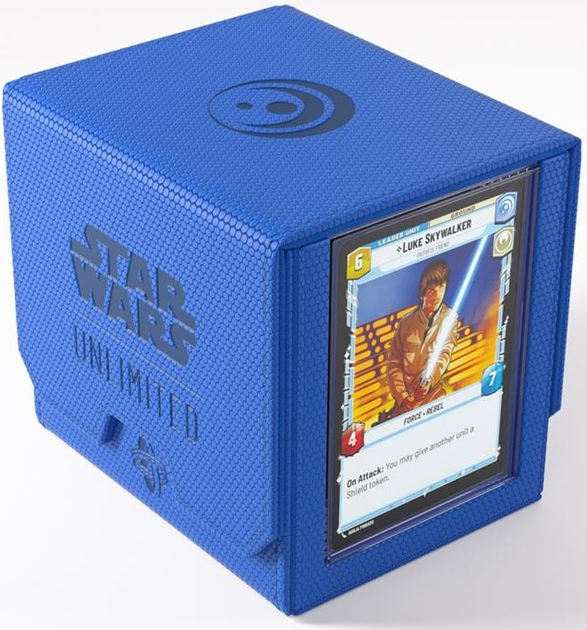 Преміальний футляр Gamegenic Star Wars Unlimited для 60 гральних карт Синя (4251715413784) - зображення 9
