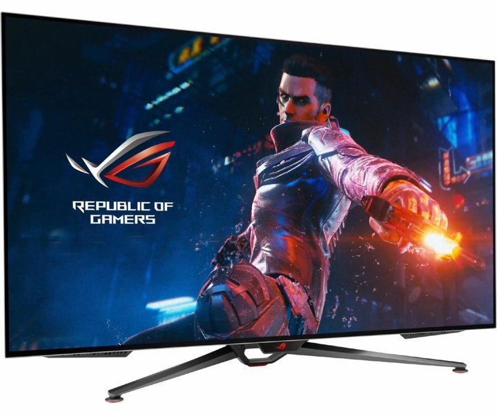 Монитор геймерский 47.5" 120Hz ASUS ROG Swift OLED PG48UQ 4K безрамочный - изображение 2