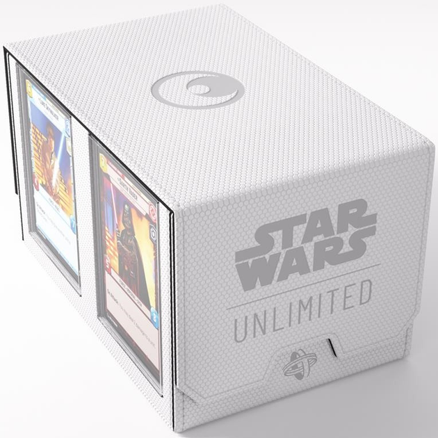 Преміальний футляр Gamegenic Star Wars Unlimited для 2 колод карт White/Black (4251715413876) - зображення 8