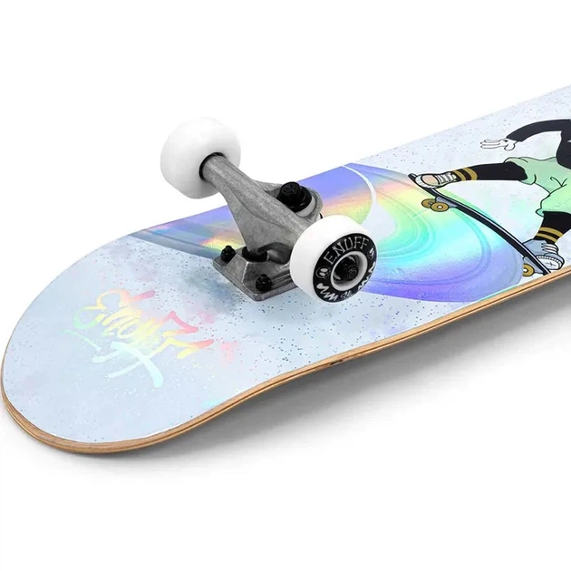 Скейтборд Enuff Skully Hologram Silver Mini 7.25 дюймов (fb116) - изображение 4