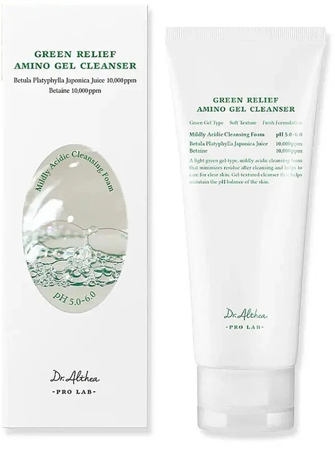 Ніжний гель для вмивання Dr.Althea Green Relief Amino Gel Cleanser 100ml (100ml) - Фото 1 Ніжний гель для вмивання Dr.Althea Green Relief Amino Gel Cleanser 100ml (100ml) - зображення 1