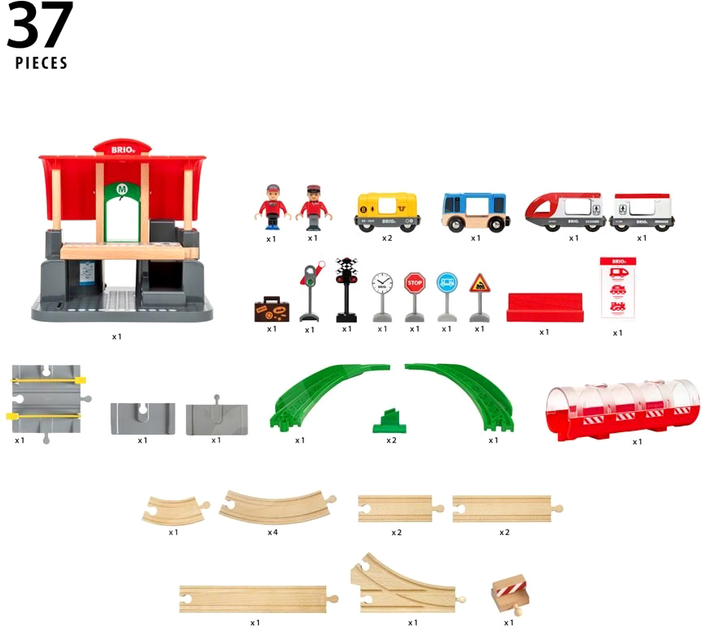 Zestaw do zabawy Brio World Central Station (7312350339895) (955555908642844) - Outlet - obraz 5