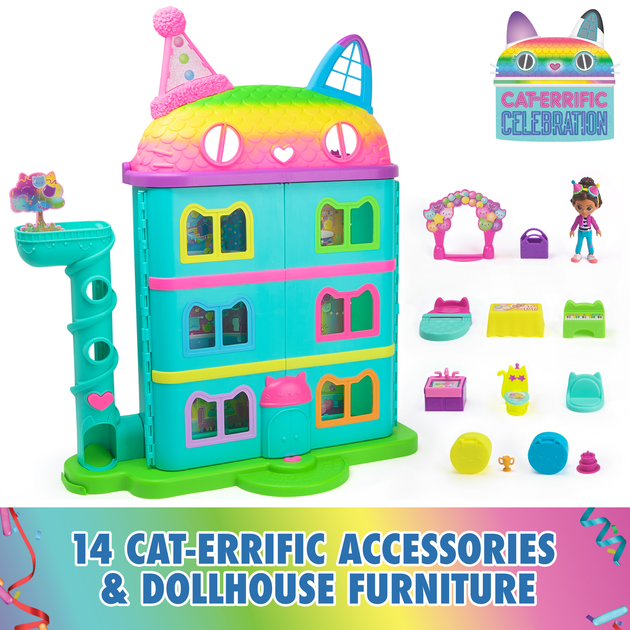 Ігровий набір Spin Master Gabby's Dollhouse Purrfect Dollhouse Rainbow (0681147027183) (955555908642661) - Уцінка - зображення 5