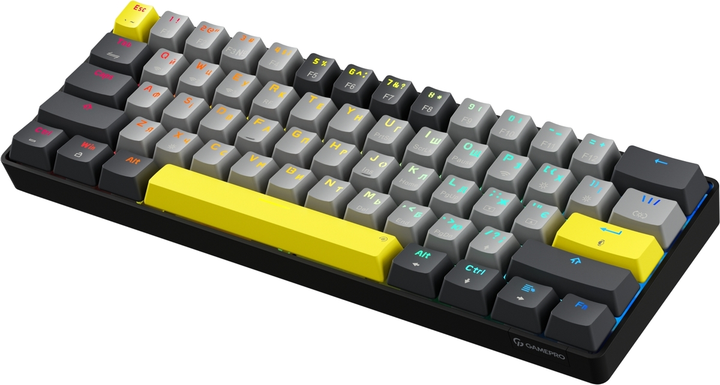 Клавиатура беспроводная GamePro MK130G Pro Outemu Red Switch Hot-Swap 60% RGB USB/Wireless/Bluetooth - изображение 2