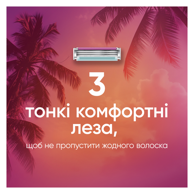 Станок для гоління жіночий (бритва) Gillette Simply Venus 3 Miami з 4 змінними картриджами (8700216878333) - зображення 6