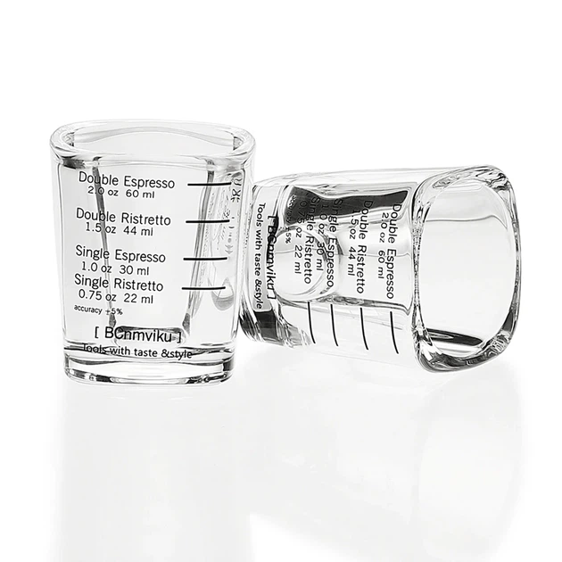 Мірний стакан 60 ml. Thickened Wall Glass для приготування кави еспресо шот Store - зображення 4