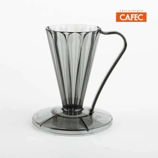 Пуровер Cafec Deep 27 Tritan Flower Dripper Clear Black (D0D9EC5319C0) - зображення 2