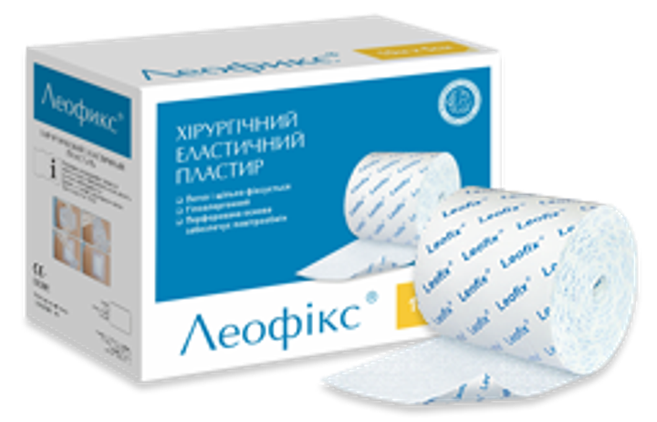 Хірургічний еластичний пластир Леофікс 10 м х 10 см - зображення 6