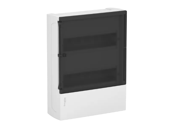 Щит навесной Schneider Electric Resi9 Mini Pragma 2 ряда 24 модуля с дымчатой дверью (MIP12212S) - изображение 2