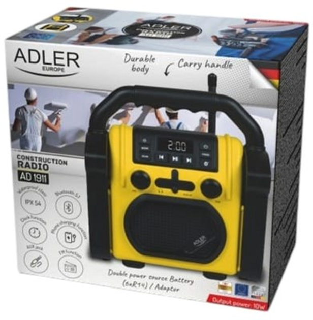 Odbiornik radiowy Adler Radio AD 1911 IPX 54 (5905575906342) - obraz 9