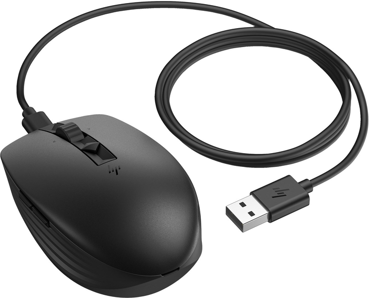 Миша бездротова HP 710 Rechargeable Silent, USB-A/WL/BT, чорний 297390 ...