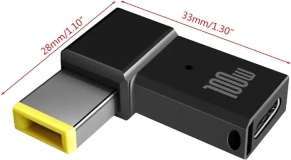 Адаптер Type-C PD 100W на DC для Lenovo ThinkPad - Фото 3 Адаптер Type-C PD 100W на DC для Lenovo ThinkPad - изображение 3