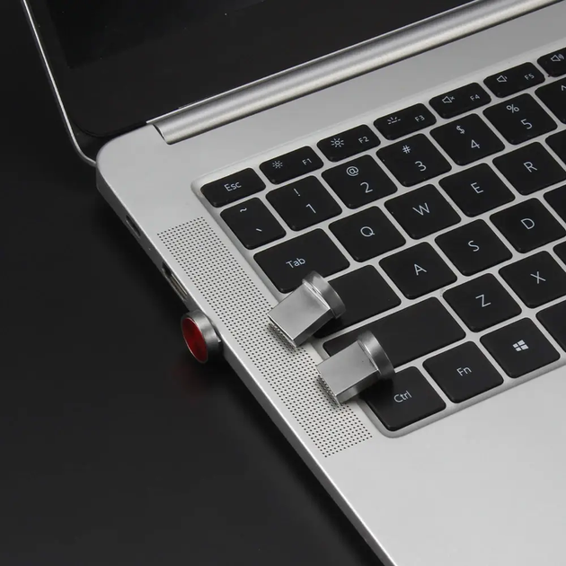 Флешка міні кнопка 64GB, USB 2,0 / Металева для ноутбука / Флеш накопичувач Jaster (L) - изображение 6
