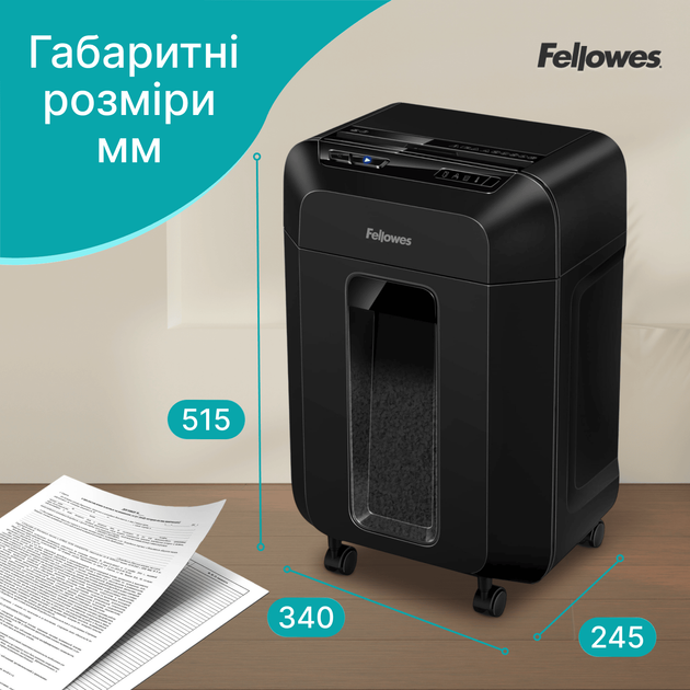 Шредер Fellowes AutoMAX 80M 6 листов 4x12 мм 17 л (f.U4621501) - изображение 7
