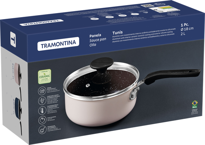 Ковш Tramontina Tunis с крышкой 2 л 18 см Blue (28723/118) 