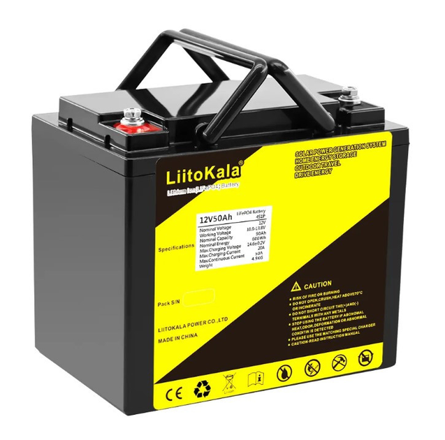 Аккумулятор LiitoKala LiFePO4 12V 50Ah (600Wh), 3000+ циклов - Фото 5 Аккумулятор LiitoKala LiFePO4 12V 50Ah (600Wh), 3000+ циклов - изображение 5