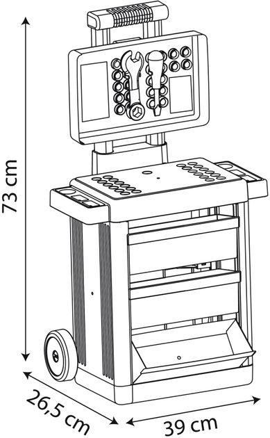 Zestaw zabawek Smoby Warsztat Spidey Trolley z narzędziami (3032163602149) - obraz 5