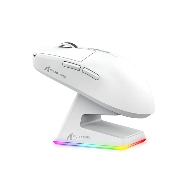 Игровая беспроводная мышь Attack Shark X6 White - Фото 2 Игровая беспроводная мышь Attack Shark X6 White - изображение 2