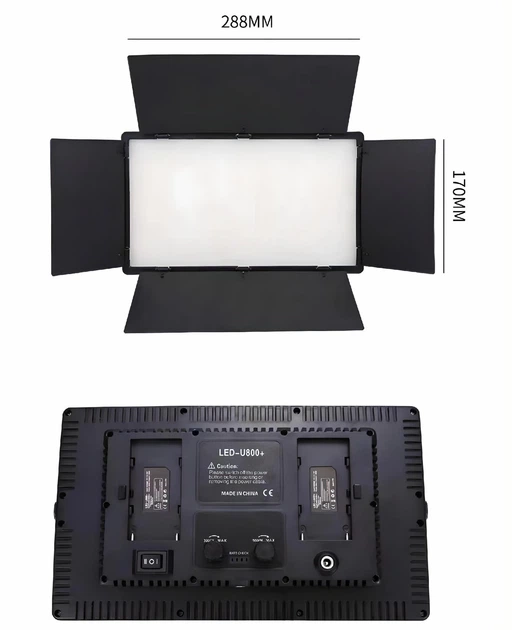 Видеосвет LED U800 + адаптер питания от сети + штатив 2.1 м - изображение 4