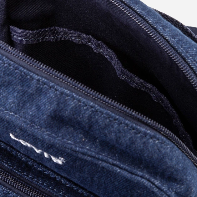 Сумка слинг через плечо мужская тканевая Levi's 413265741 Синяя (1159825071) - изображение 4